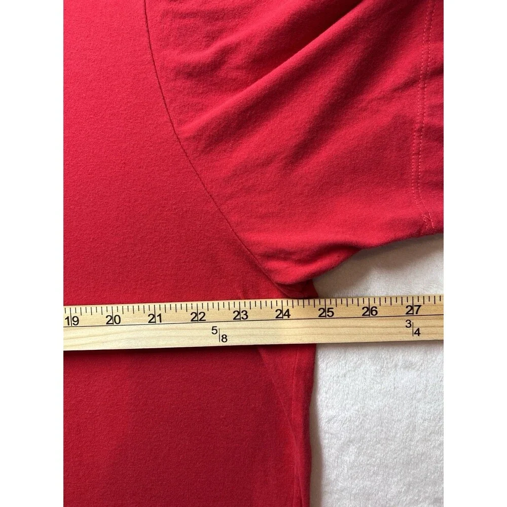 The North Face Logo T Shirt Red White Blue Stars USA America July 4th Mens XXL